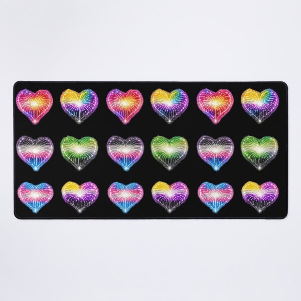 Item preview, HEARTS ON FIRE – STREAKS OF PRIDE - IYKYN COMMUNITY VIBES⚡✨ – LOVE BURST EDITION- DARK BACKGROUND designed and sold by WheelieGdArt.