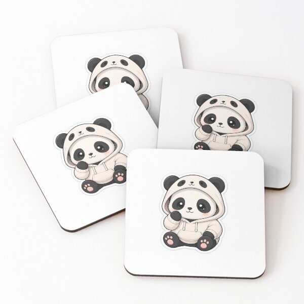 Item preview, Cute Panda in Hoodie Kawaii Sticker designed and sold by ZenOtaku Lab.