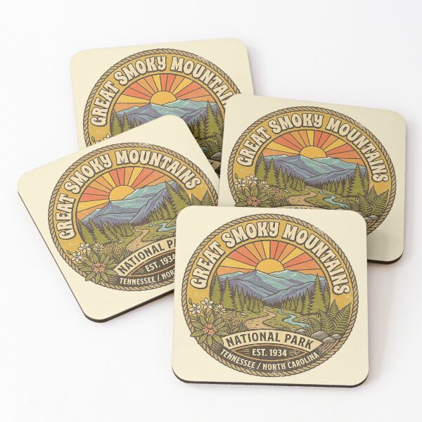 Item preview, Vintage Great Smoky Mountains National Park designed and sold by CattlettArt.