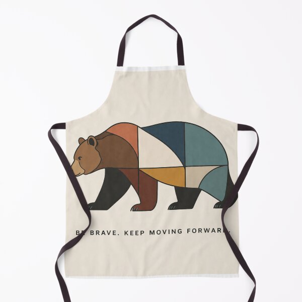 Item preview, Geometric Bear Be Brave Motivation Minimal Design designed and sold by RiteshOrten.