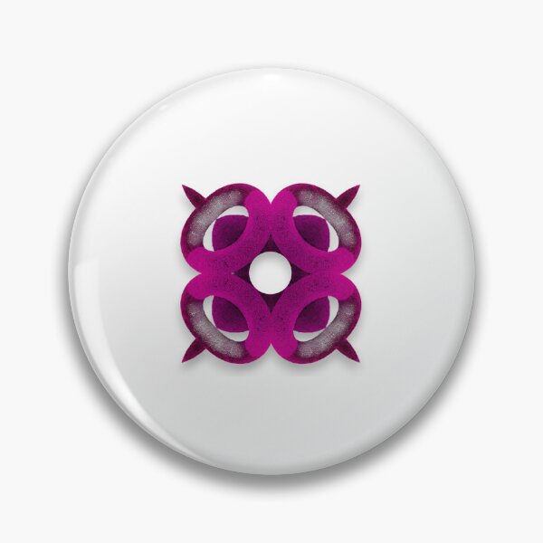 Artikelvorschau, Symmetrisches, ineinandergreifendes Magenta-Torus-Fraktaldesign entworfen und verkauft von blacK1982White.