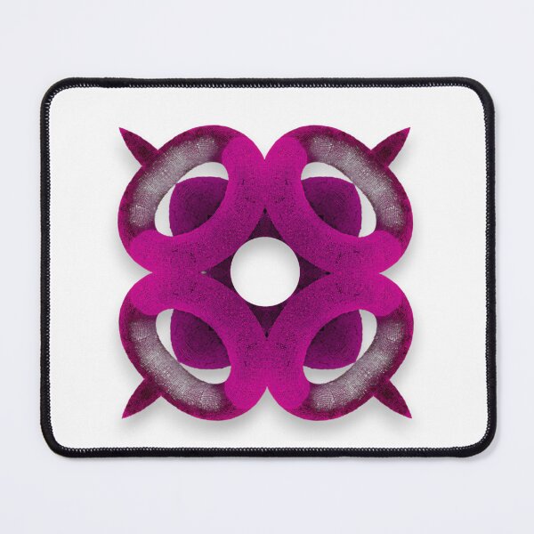 Item preview, Symmetric Interlocking Magenta Torus Fractal Design designed and sold by blacK1982White.