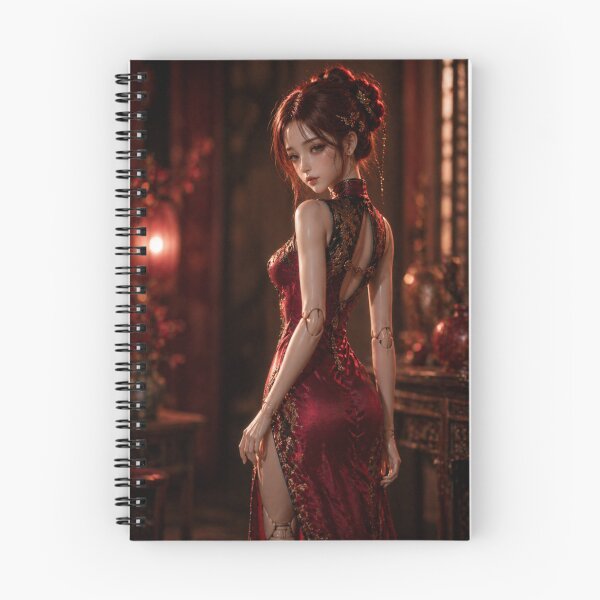 Item preview, Crimson Glance Back – Elegant Cheongsam Doll designed and sold by SEIMEI2025.