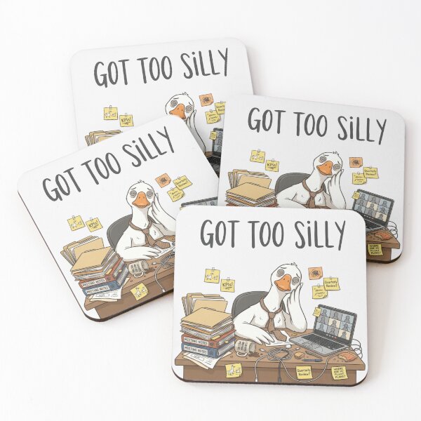 Item preview, Got Too Silly Office Worker Goose Corporate Professional Stress Humor designed and sold by Covent Vaughn.