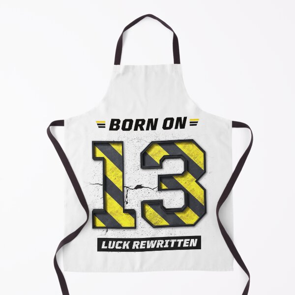Item preview, Born on 13 Luck Rewritten – Birthday Number 13 Shirt, Destiny Mindset Design, Bold Grunge Streetwear designed and sold by amareshdas008.