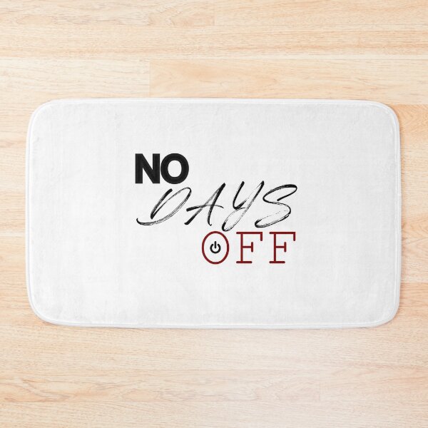 Item preview, No Days Off – Hardcore Gym Motivation Typography designed and sold by Shadryx.