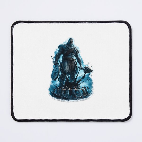 Item preview, Powerful Nordic Warrior with Battle Axe designed and sold by Farheen786.