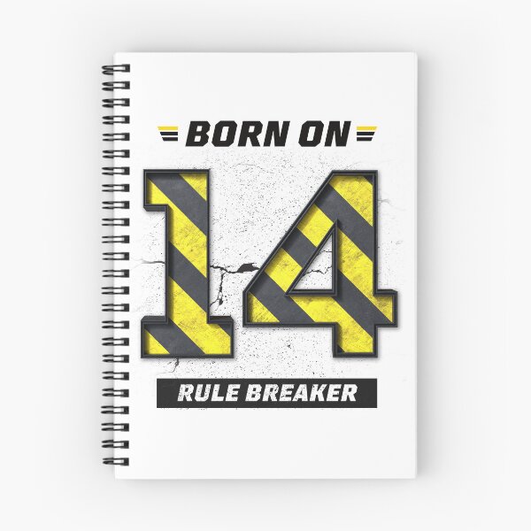 Item preview, Born on 14 Rule Breaker – Birthday Number 14 Shirt, Rebel Attitude Design, Bold Grunge Streetwear designed and sold by amareshdas008.