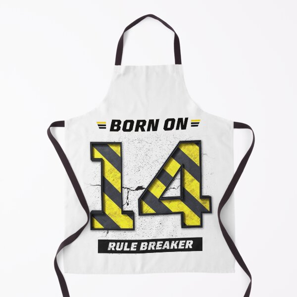Item preview, Born on 14 Rule Breaker – Birthday Number 14 Shirt, Rebel Attitude Design, Bold Grunge Streetwear designed and sold by amareshdas008.