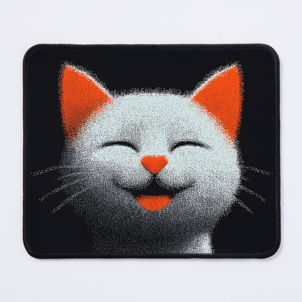 Item preview, Cute Laughing White Cat Happy Funny Kawaii Design designed and sold by Meow-Attitude.