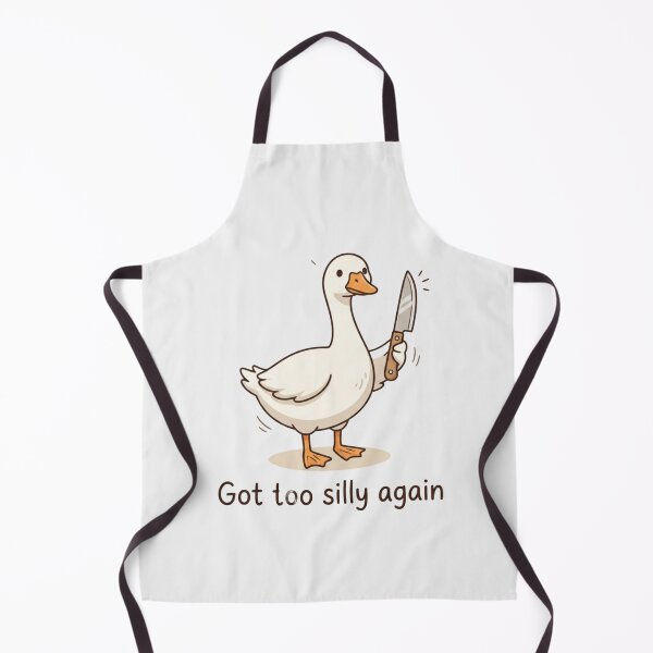 Item preview, Got Too Silly Again Goose Knife Meme Gamer Humor designed and sold by Covent Vaughn.