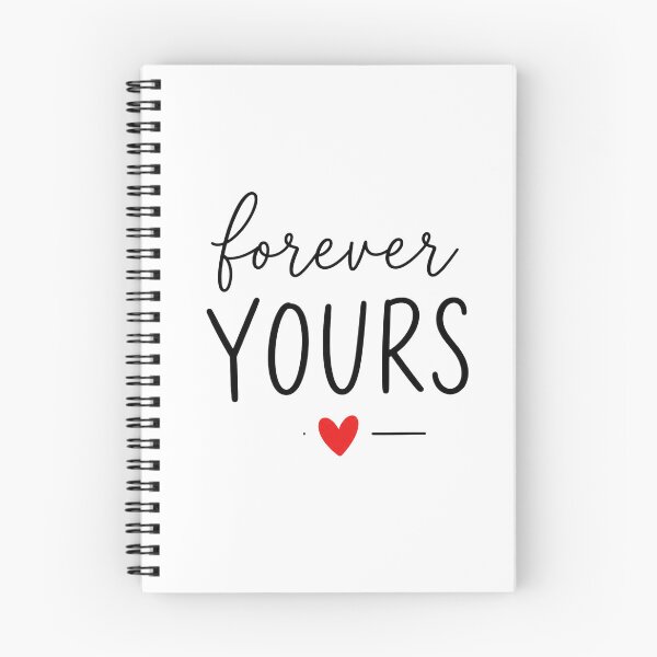 Item preview, Forever Yours – Minimal Romantic Love Quote Design designed and sold by Lovestickerco.
