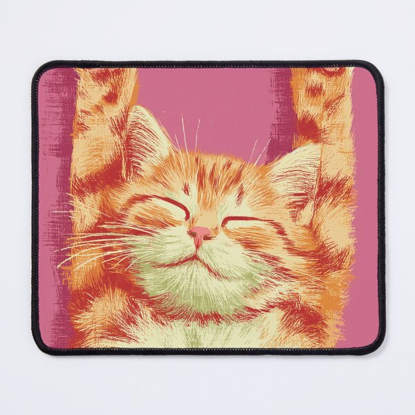 Item preview, Cute Orange Cat Waking Up Sleepy Morning Kawaii Design designed and sold by Meow-Attitude.