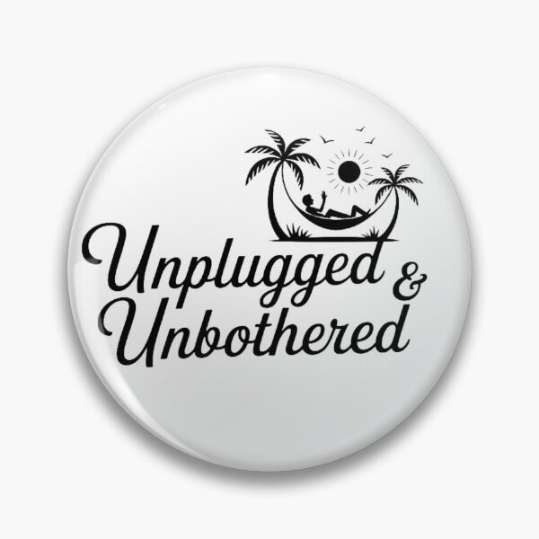 Item preview, Unplugged and Unbothered, Tropical Relaxation Minimalist, Vacation Vibes Design designed and sold by LVSMe.
