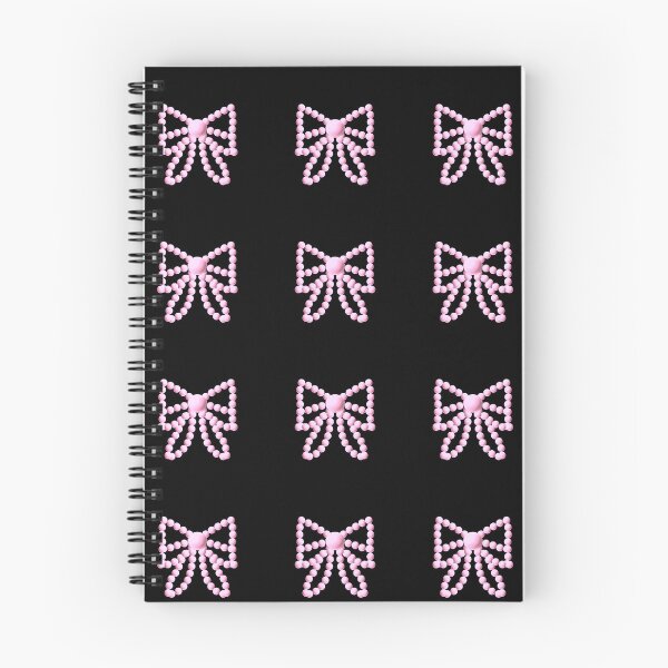 Item preview, Pink Beaded Bow Black Aesthetic Design designed and sold by RiyanaStudio.