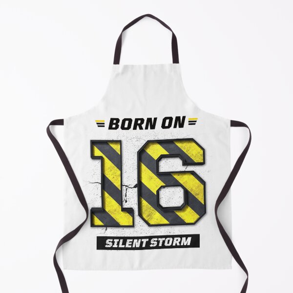 Item preview, Born on 16 Silent Storm – Birthday Number 16 Shirt, Hustle Mindset Design, Grunge Industrial Streetwear designed and sold by amareshdas008.