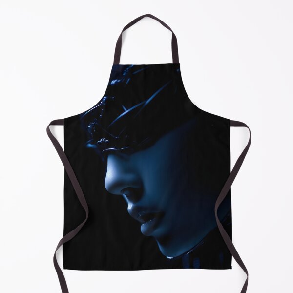 Item preview, Blue Cyberpunk Android Profile Futuristic Dark Portrait designed and sold by cyberartmaker.