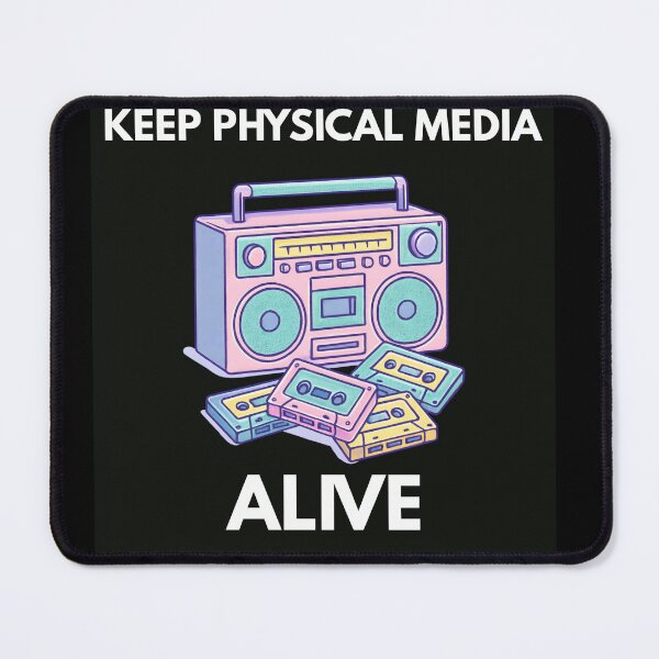 Item preview, Keep Physical Media Alive designed and sold by CineNostalgia.