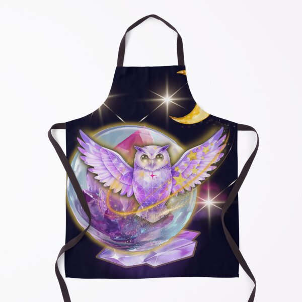 Item preview, Mystic Cosmic Owl: Crystal Guardian & Lunar Magic designed and sold by Diseño que alegran tu día.