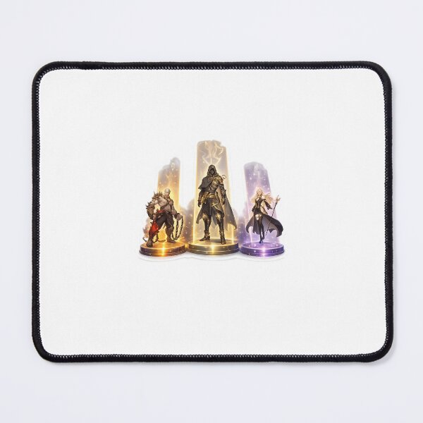 Item preview, Epic Fantasy Trio Heroes on Pedestals designed and sold by Farheen786.
