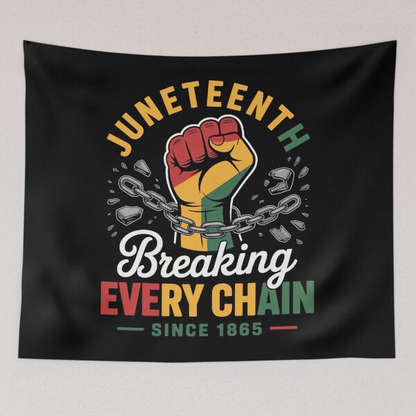 Item preview, Breaking Every Chain Since 1865 Women Men Juneteenth Freedom designed and sold by PunkNation-Arts.