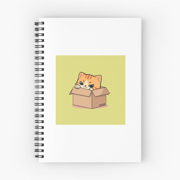 Item preview, Sneaky Cat Inside Box Sticker | Cute Peeking Kitten Cartoon designed and sold by StickifyZone69.