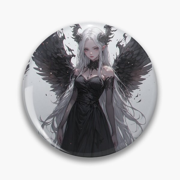 Item preview, Gothic anime angel woman designed and sold by ArtsJulian.