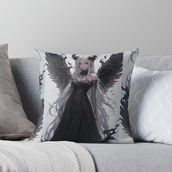 Item preview, Gothic anime angel woman designed and sold by ArtsJulian.