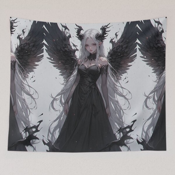 Item preview, Gothic anime angel woman designed and sold by ArtsJulian.