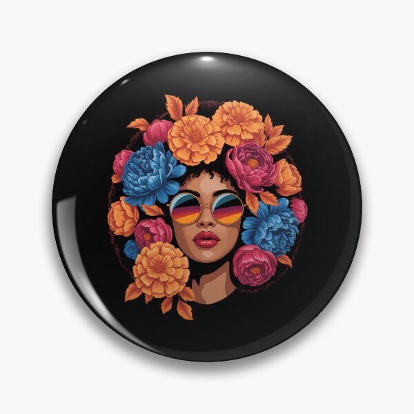 Item preview, Black History for Women Afro Flower Hair Juneteenth designed and sold by PunkNation-Arts.