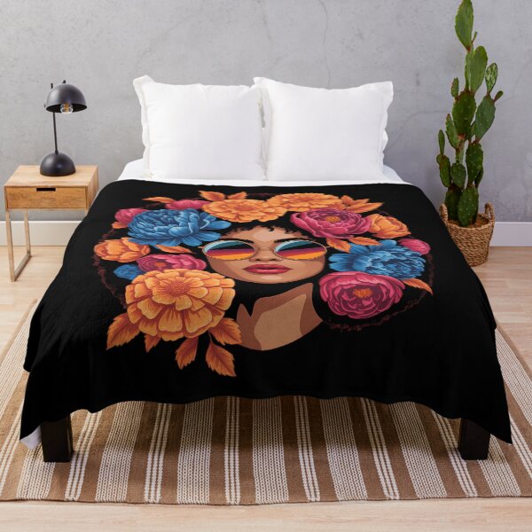 Item preview, Black History for Women Afro Flower Hair Juneteenth designed and sold by PunkNation-Arts.