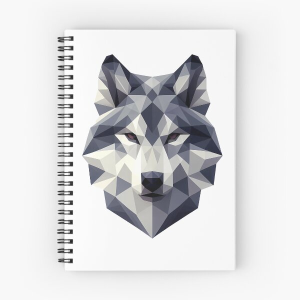 Item preview, Geometric Wolf Head Low Poly Design designed and sold by ekoprasetioart.