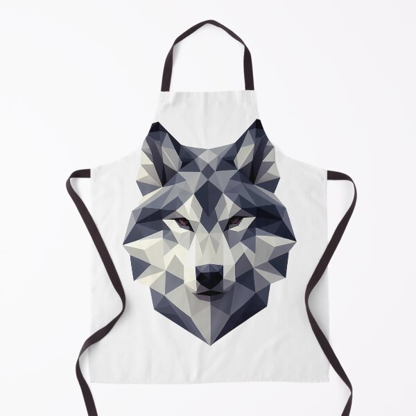 Item preview, Geometric Wolf Head Low Poly Design designed and sold by ekoprasetioart.