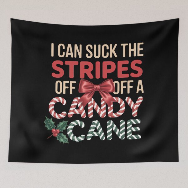 Item preview, Cheeky Candy Cane Christmas Humor Xmas  designed and sold by PunkNation-Arts.