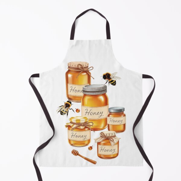 Item preview, Bee and Honey Jar Cottagecore Pattern | Honey-Inspired Art designed and sold by UnhingedBird.