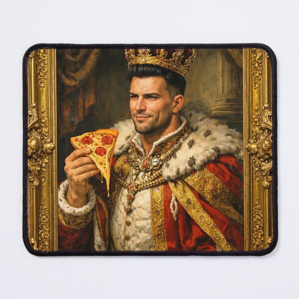 Item preview, Renaissance GigaChad Pizza King - Funny Meme Art T-Shirt designed and sold by Sell4World.