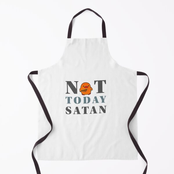 Item preview, Not Today Satan Cute Duck with Knife Funny Dark Humor Meme Design designed and sold by kitkaty1.