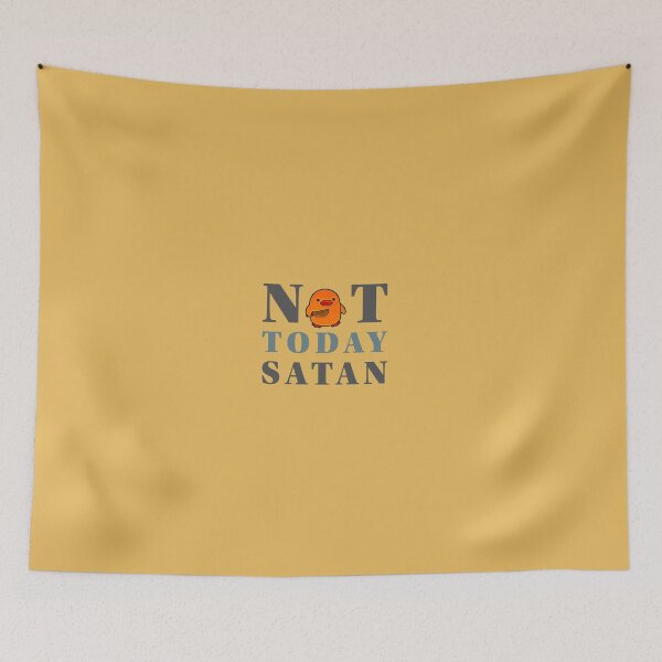 Item preview, Not Today Satan Cute Duck with Knife Funny Dark Humor Meme Design designed and sold by kitkaty1.