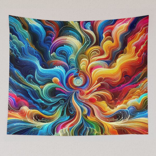 Item preview, Retro 1960's Hippie Psychedelic Fantasy Colorful Vibrant Designs designed and sold by DEC02.