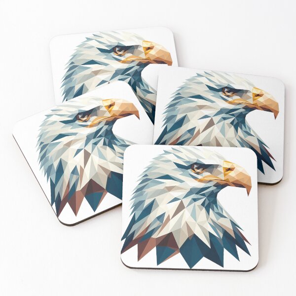 Item preview, Geometric Eagle Head Low Poly Design designed and sold by ekoprasetioart.