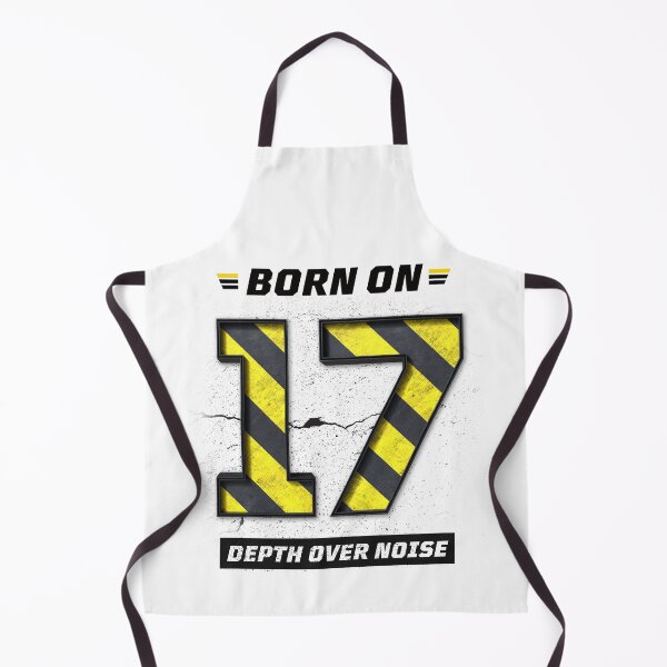 Item preview, Born on 17 Depth Over Noise – Birthday Number 17 Shirt, Minimalist Mindset Design, Grunge Industrial Streetwear designed and sold by amareshdas008.