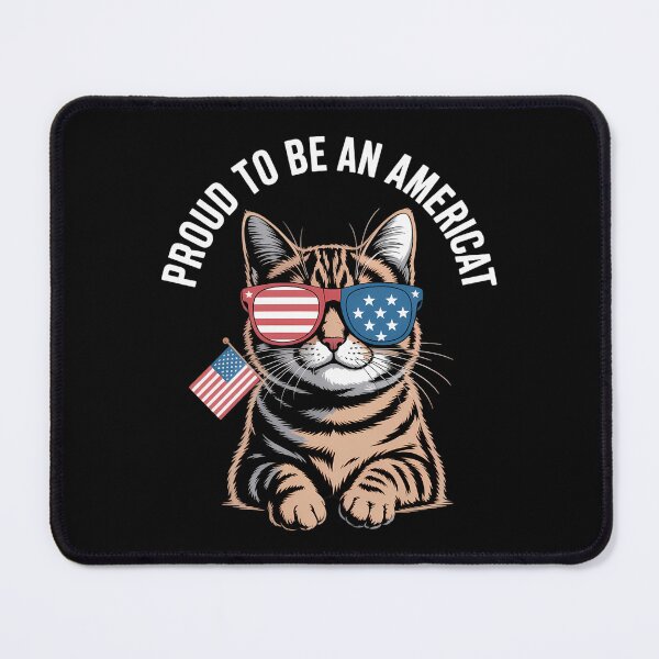 Item preview, 4th of July Proud to Be An Patriotic American Cat designed and sold by EoraccoDesigns.