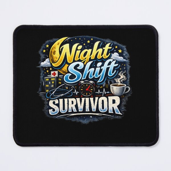 Item preview, Night Shift Survivor Nurse Hospital Healthcare designed and sold by novadawy.