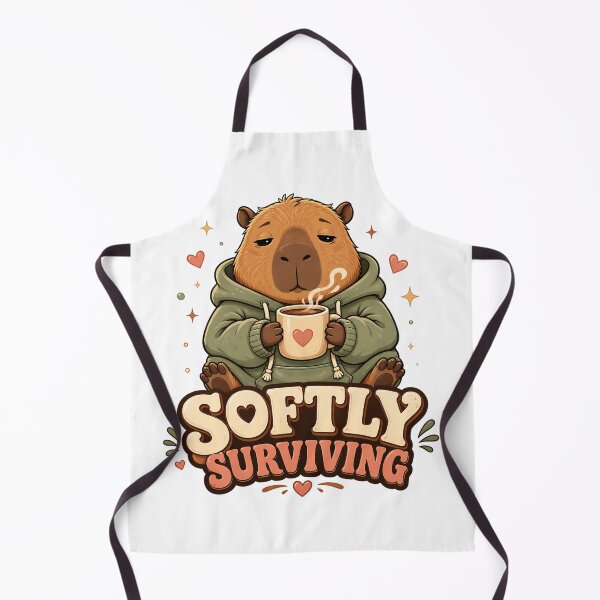 Item preview, Softly Surviving Capybara designed and sold by rhainlds.
