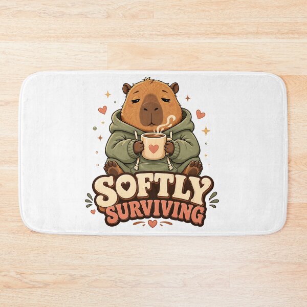 Item preview, Softly Surviving Capybara designed and sold by rhainlds.