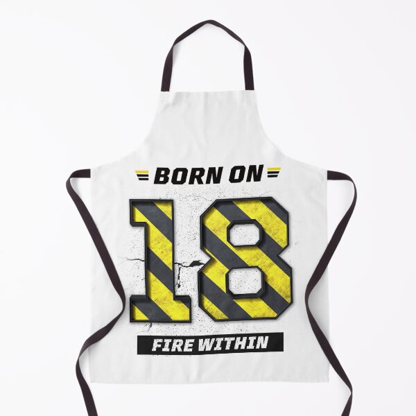 Item preview, Born on 18 Fire Within – Birthday Number 18 Shirt, Inner Strength Design, Grunge Industrial Streetwear designed and sold by amareshdas008.