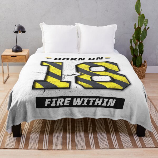 Item preview, Born on 18 Fire Within – Birthday Number 18 Shirt, Inner Strength Design, Grunge Industrial Streetwear designed and sold by amareshdas008.