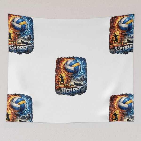 Item preview, Volleyball Fire and Ice Showdown designed and sold by rhainlds.