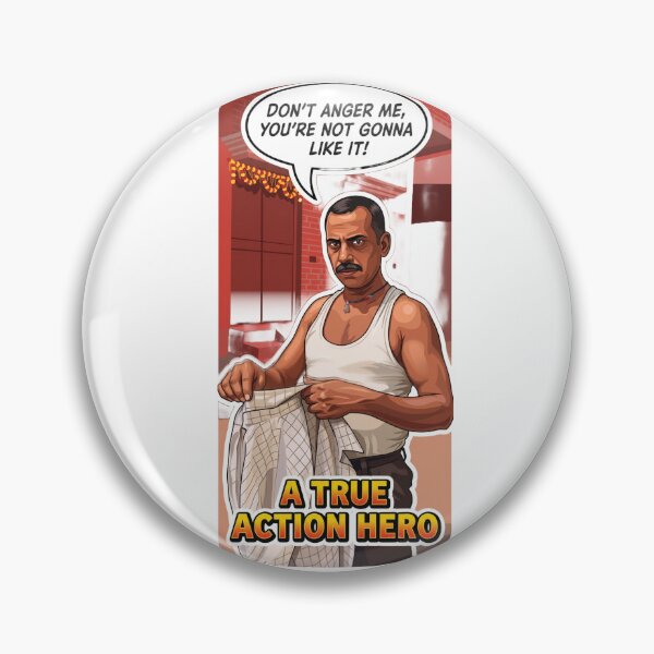Item preview, A True Action Hero - Desi Muscles Funny Indian Meme designed and sold by PRKArtist.