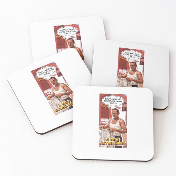 Item preview, A True Action Hero - Desi Muscles Funny Indian Meme designed and sold by PRKArtist.